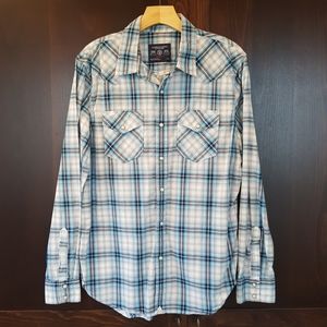 American Eagle Plaid Button Shirt